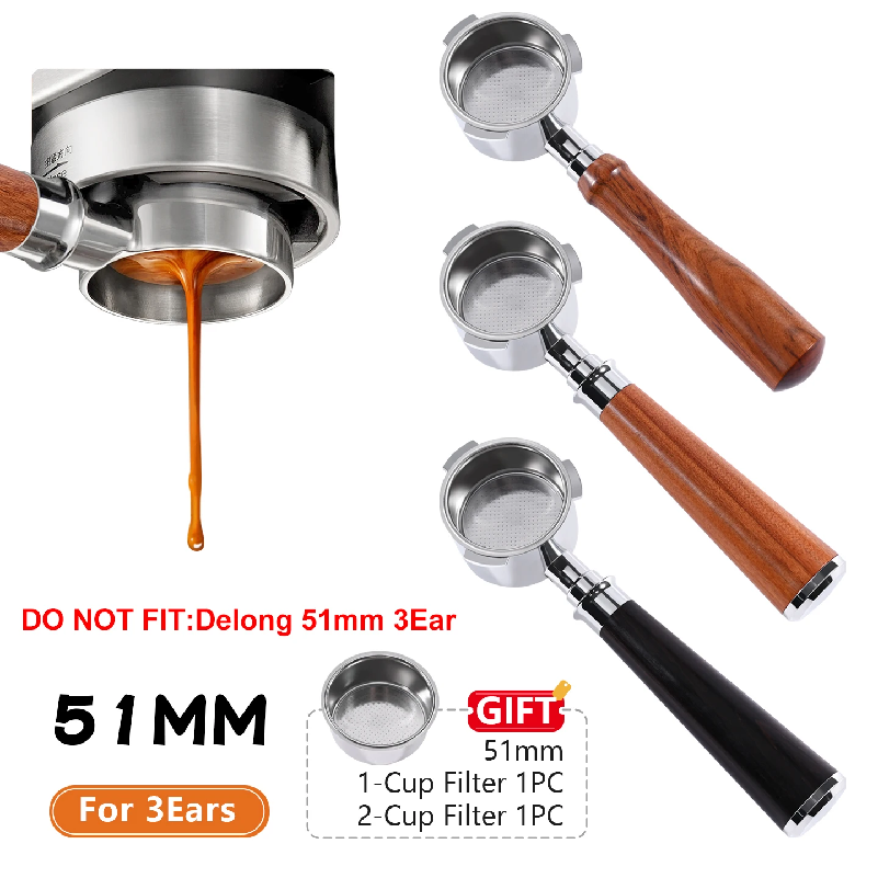 Coffee Equipment Brands - Coffee Bottomless Portafilter 51mm For Homix
