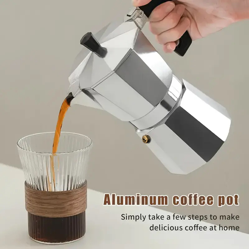 Coffee Equipment Brands - Classic Aluminum Moka Pot 50-300ML Household
