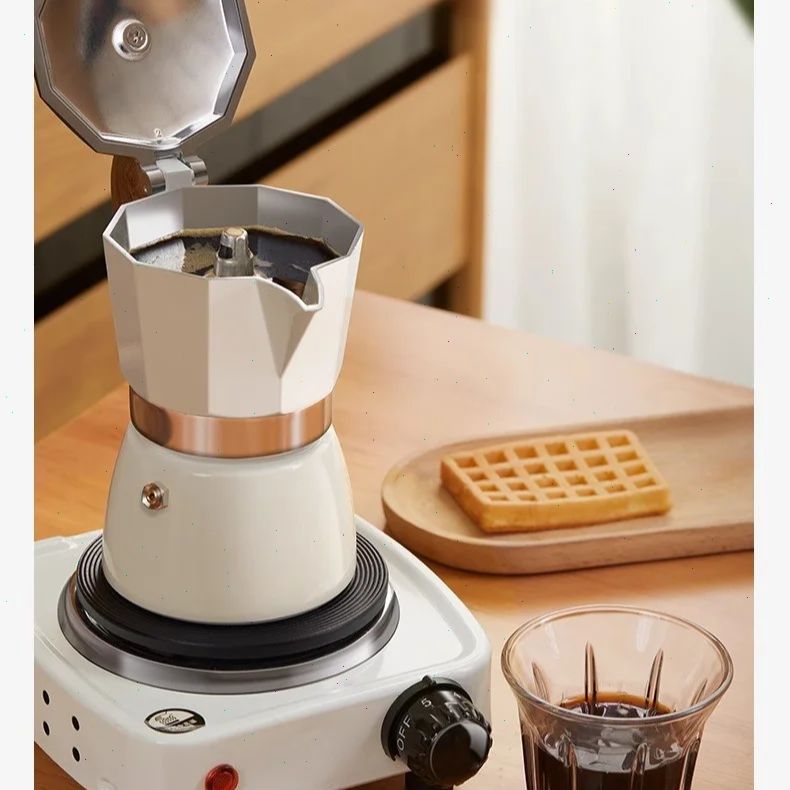 Coffee Equipment Brands - Round-bottomed Moka Pot Single Valve Small