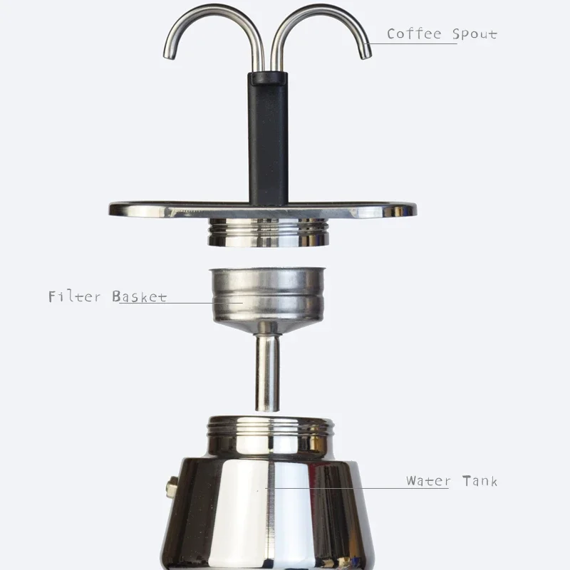 200ML Mini Moka Pot Double Tub - Coffee Equipment Brands 评论和价格