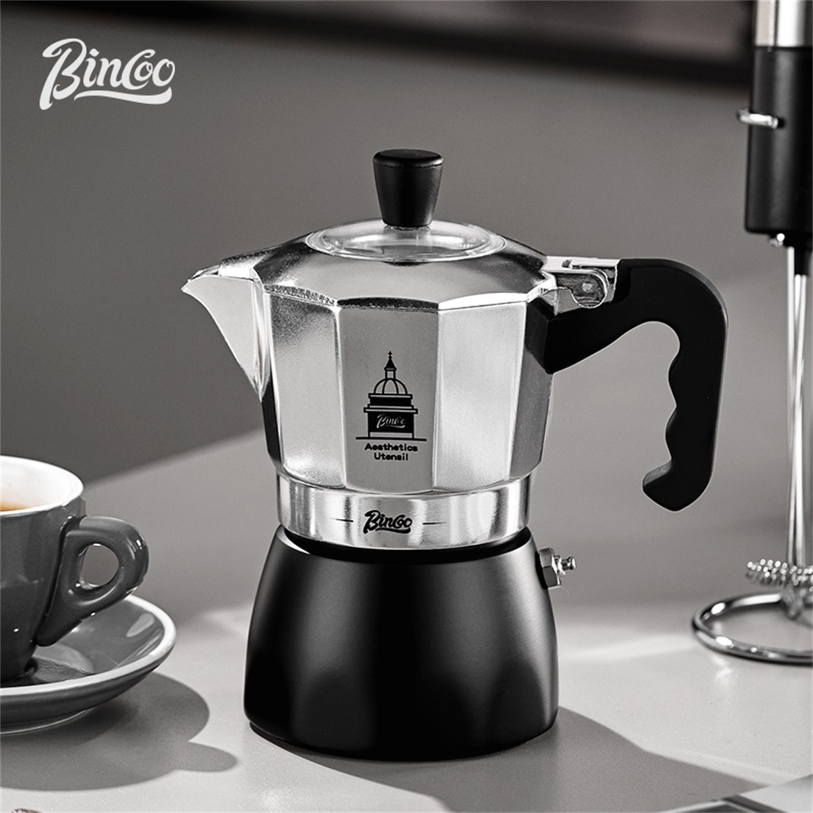 BINCOO Double Valve Moka Pot，E - Coffee Equipment Brands 评论和价格