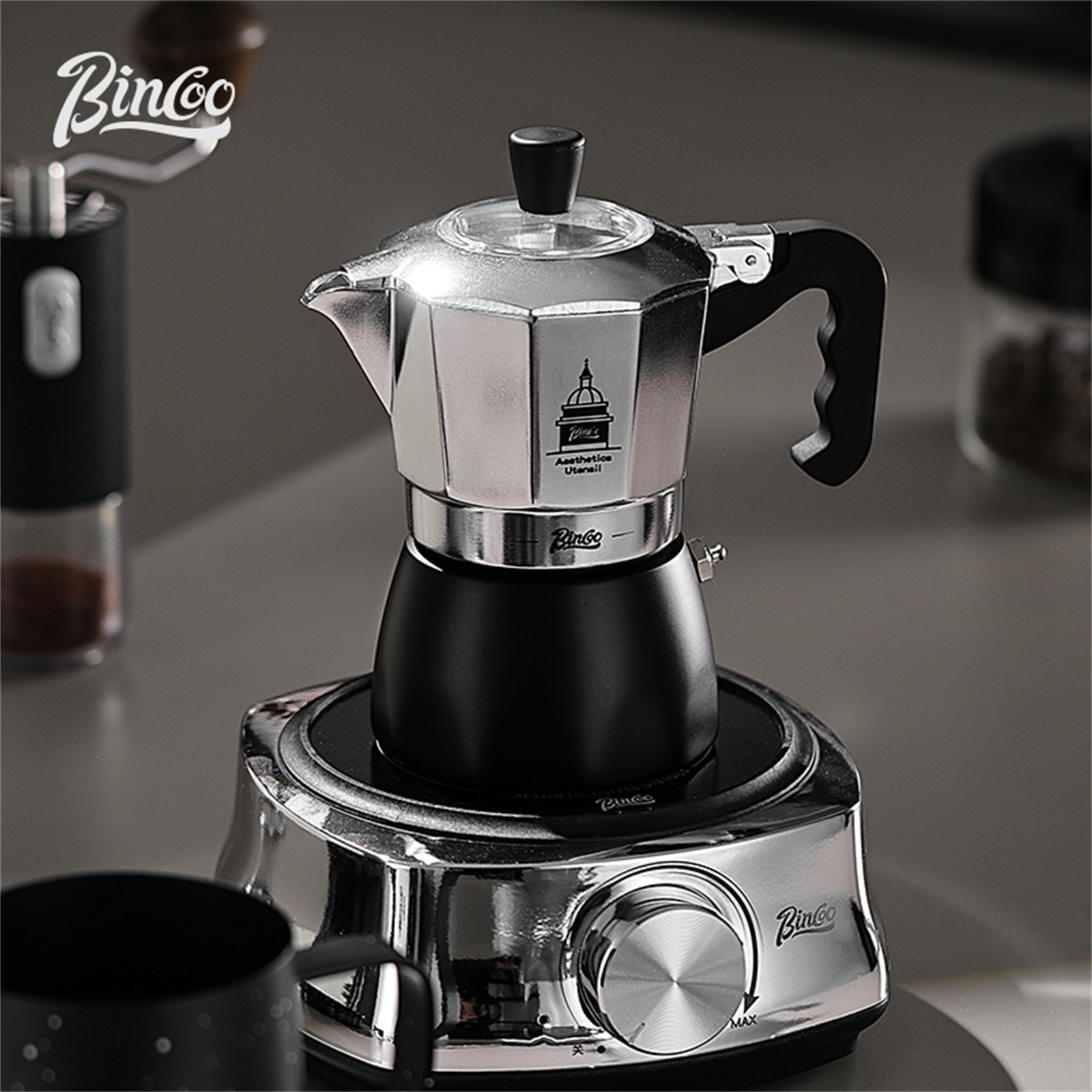 BINCOO Double Valve Moka Pot，E - Coffee Equipment Brands 评论和价格