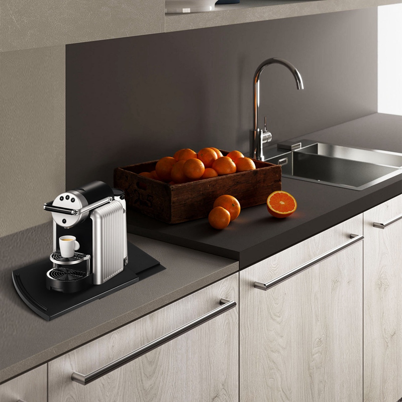 Kitchen Sink Sliding Coffee Tr - Coffee Equipment Tray 评论和价格