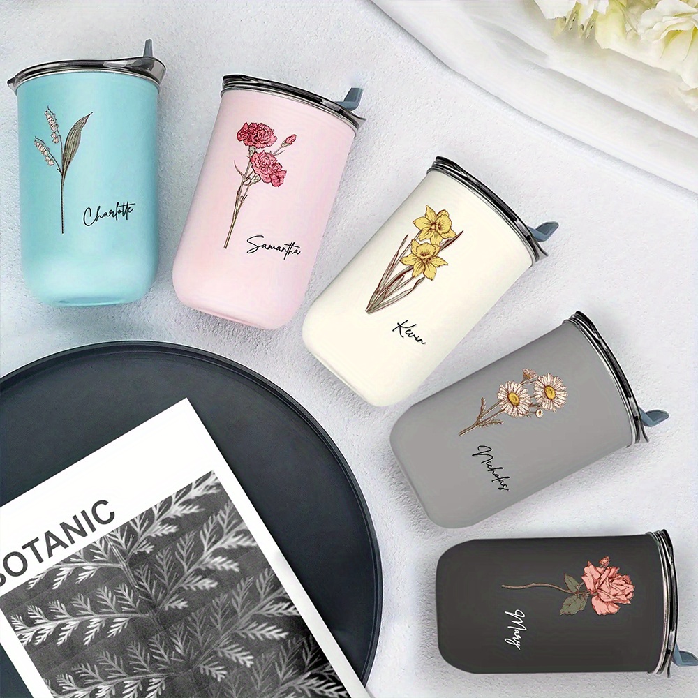 Personalized Birth Flower Coff - Coffee Equipment With Name 评论和价格