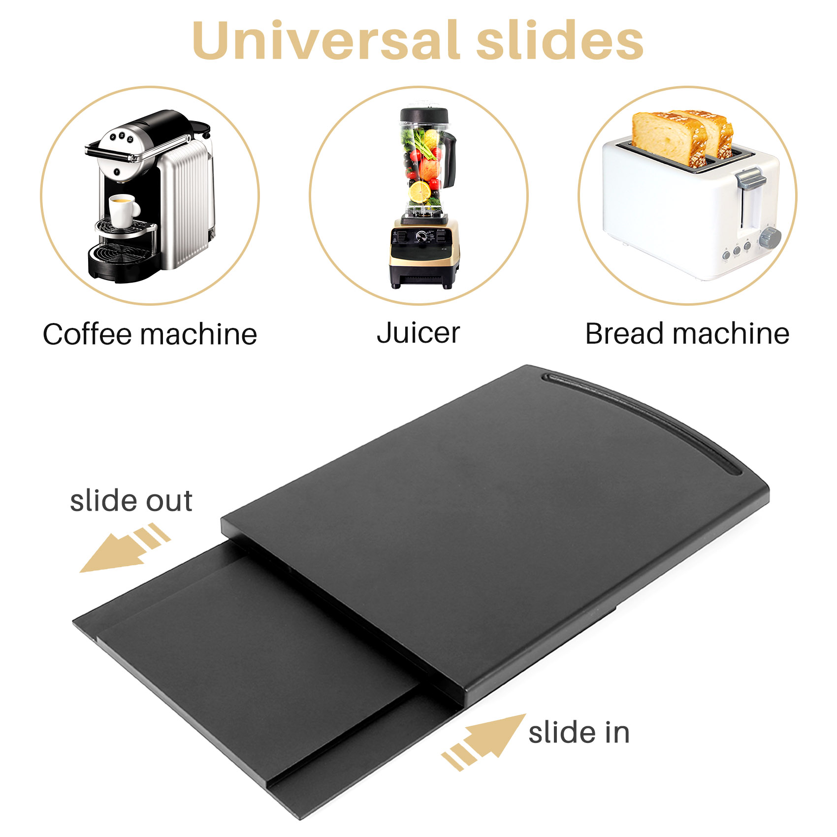 ABVJ-Kitchen Sink Sliding Coff - Coffee Equipment Tray 评论和价格