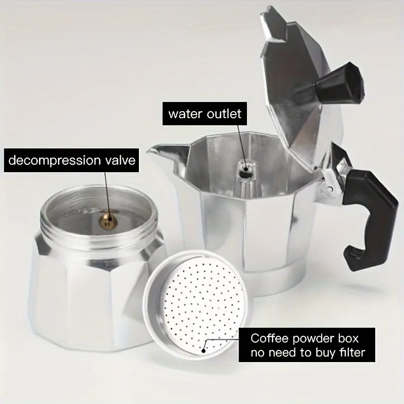 Classic Aluminum Moka Pot 50-3 - Coffee Equipment Brands 评论和价格