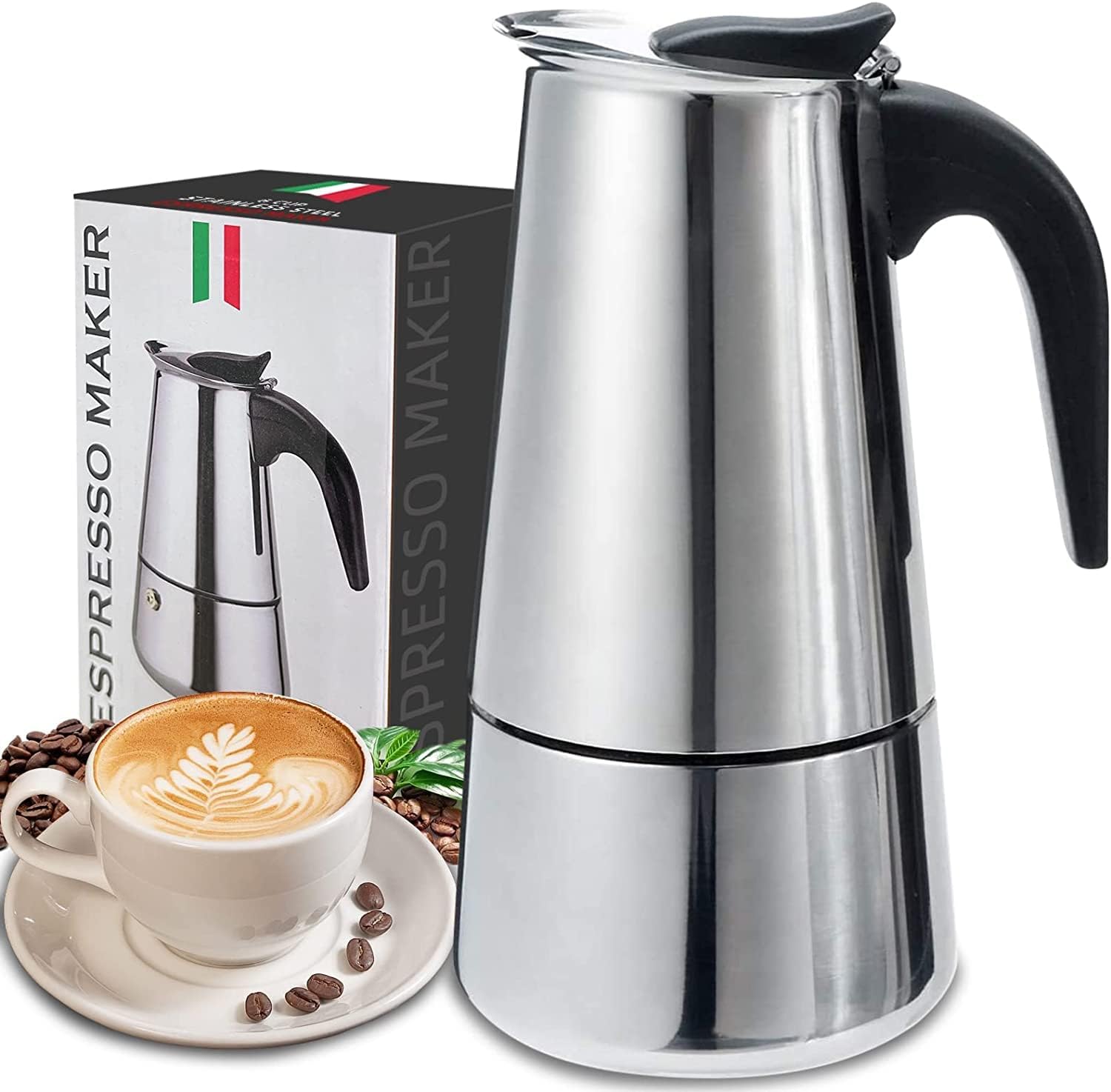 4/6/9 Cups Moka Pot Caffe Mach - Coffee Equipment Brands 评论和价格