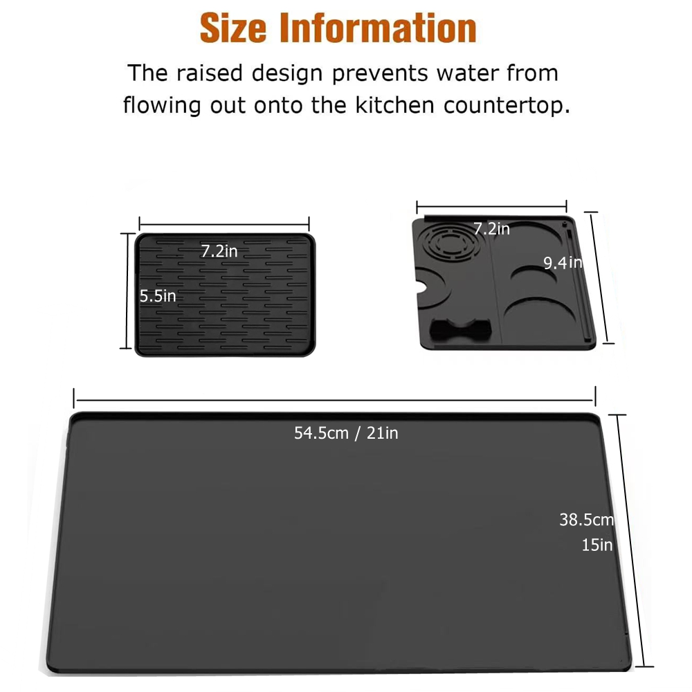 Silicone Coffee Maker Mat 3 in - Coffee Equipment Tray 评论和价格