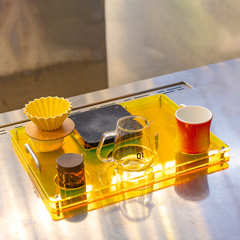 Acrylic coffee tray, used to s - Coffee Equipment Tray 评论和价格