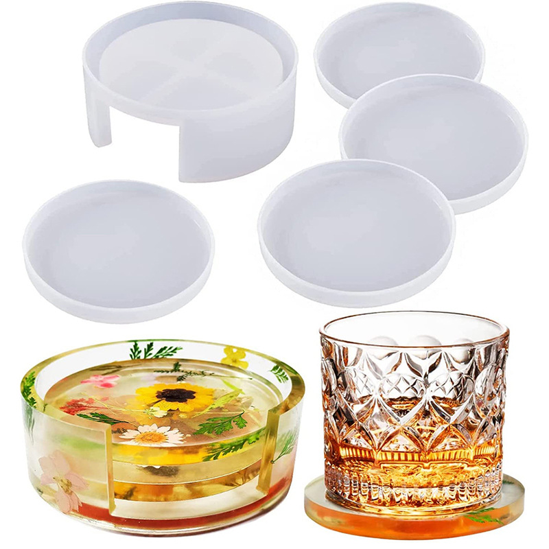 Round Square Coaster Silicone  - Coffee Equipment Tray 评论和价格