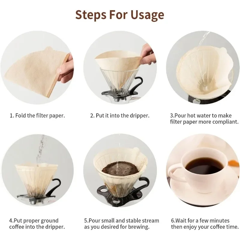 Natural Paper Filters Unbleach - Coffee Equipment V60 评论和价格