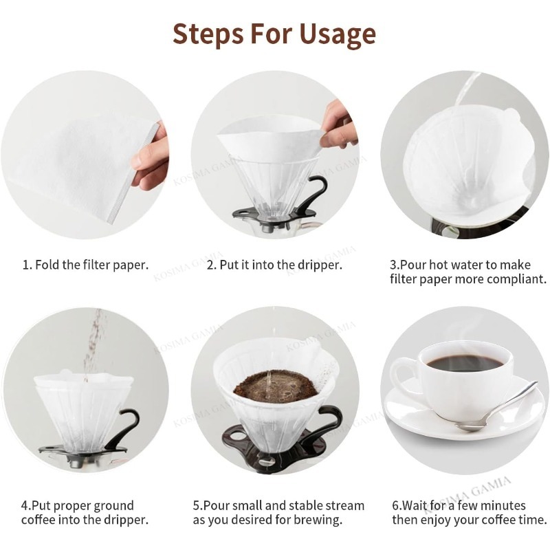 40-120 PCS Coffee Filter Acces - Coffee Equipment V60 评论和价格