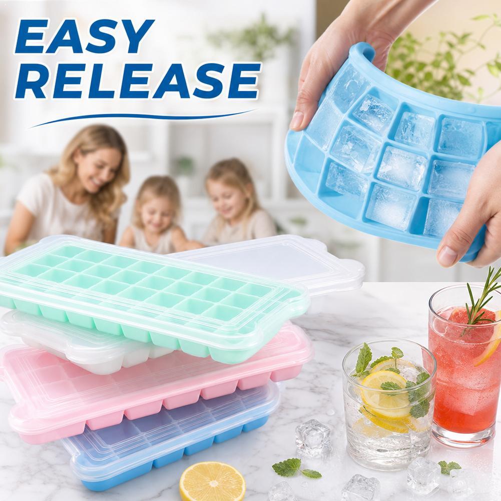 Silicone Ice Cube Tray With Li - Coffee Equipment Tray 评论和价格
