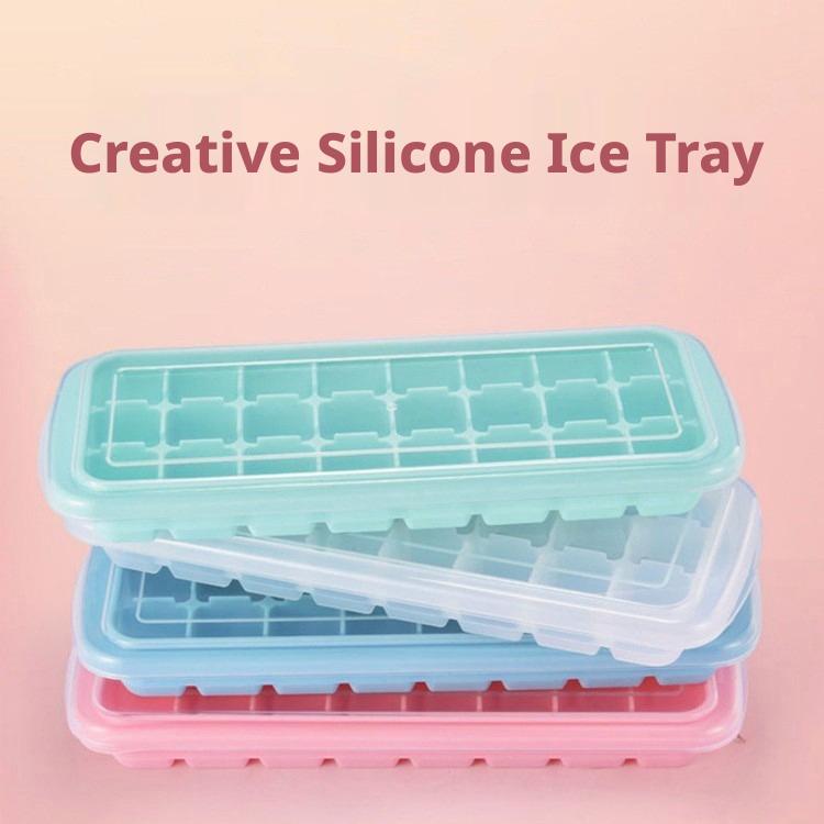Silicone Ice Cube Tray With Li - Coffee Equipment Tray 评论和价格