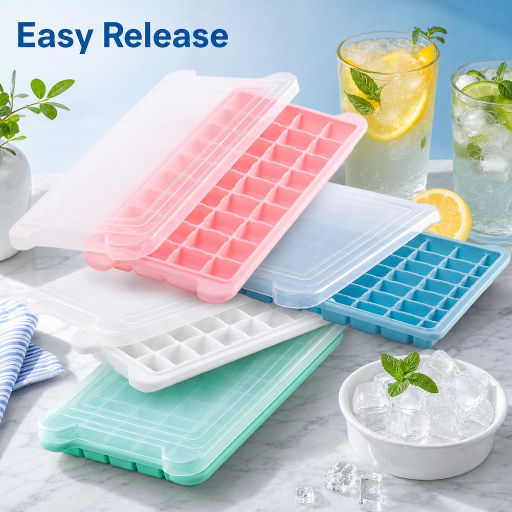Silicone Ice Cube Tray With Li - Coffee Equipment Tray 评论和价格